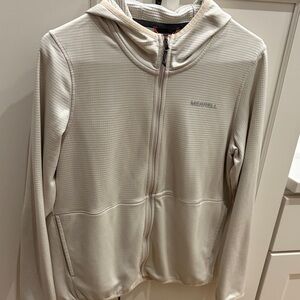 Merrell Cream Hooded Zip-Up Jacket